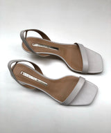 Back Strap Heel Sandal / white 36