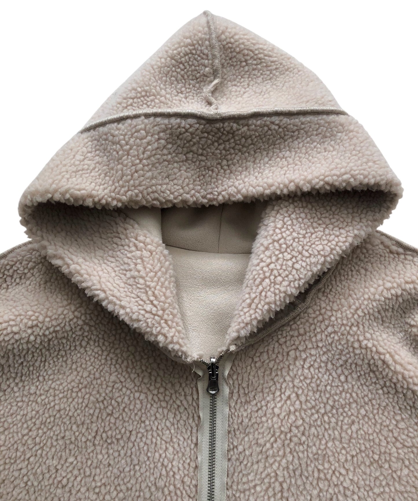 Lou Andrea Mouton Fake Hood Coat