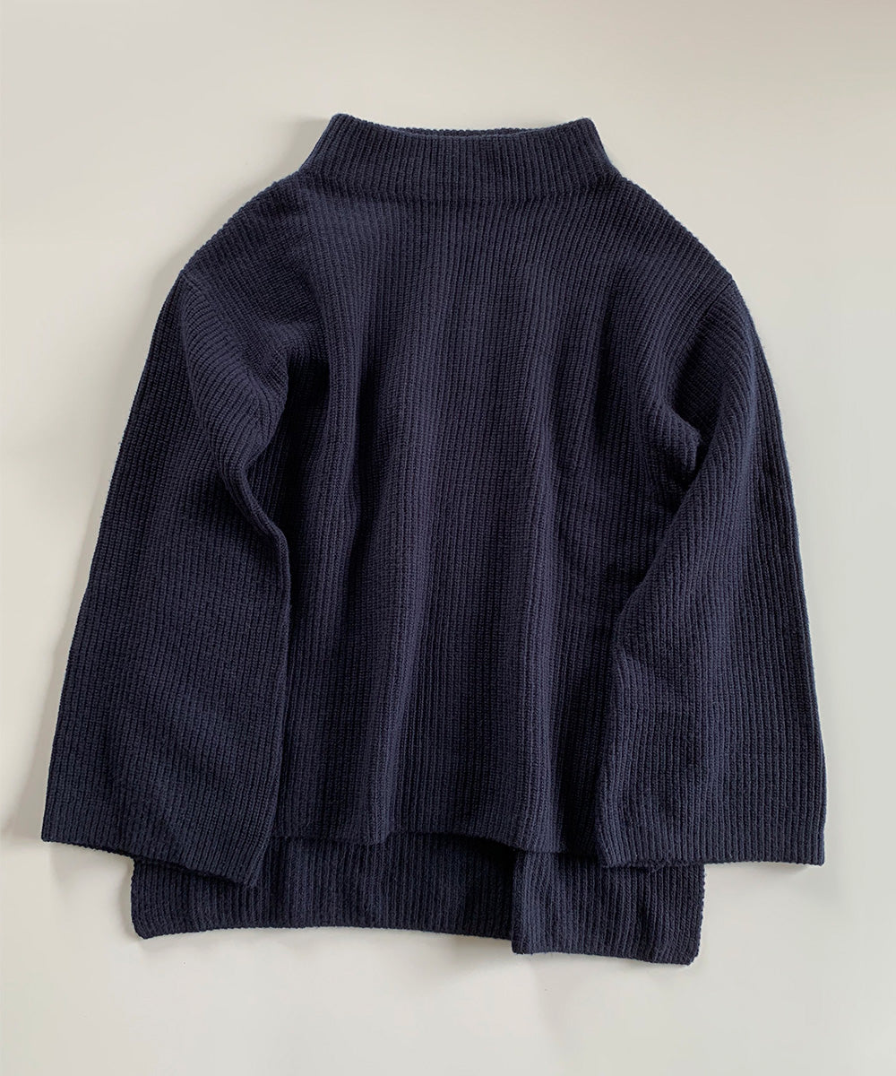 BOATNECK BELLSLEEVE KNIT(NAVY)