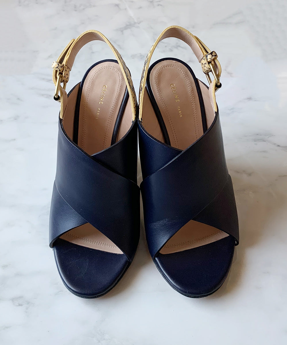 Criss Cross Sandal (NAVY)