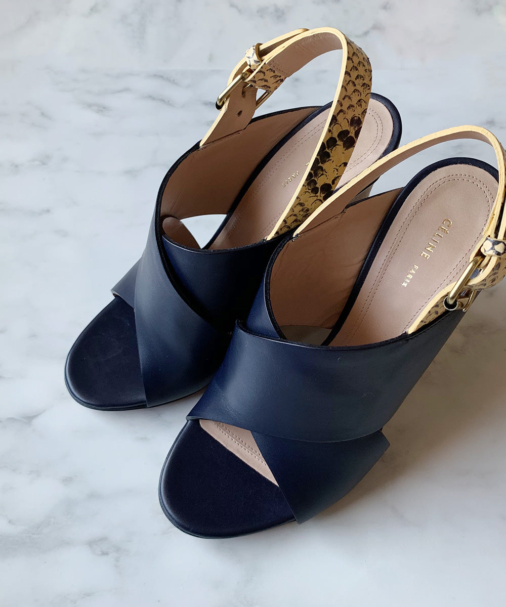 Criss Cross Sandal (NAVY)