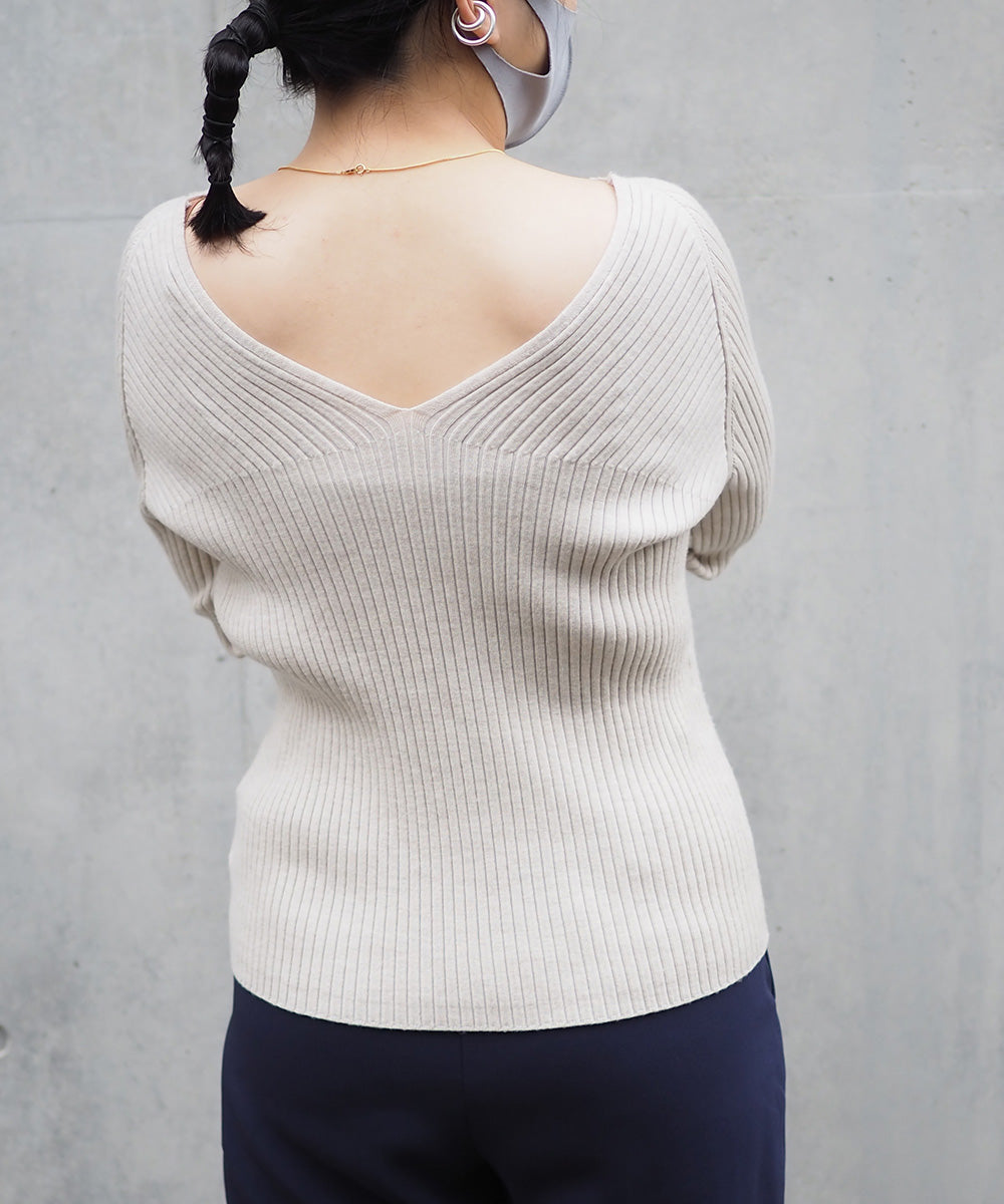 super wool rib v/n pull