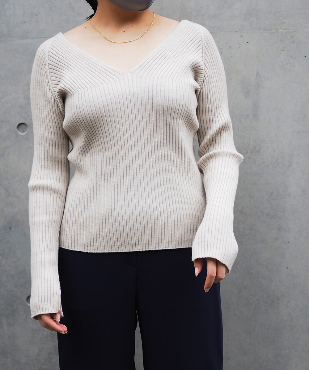 super wool rib v/n pull