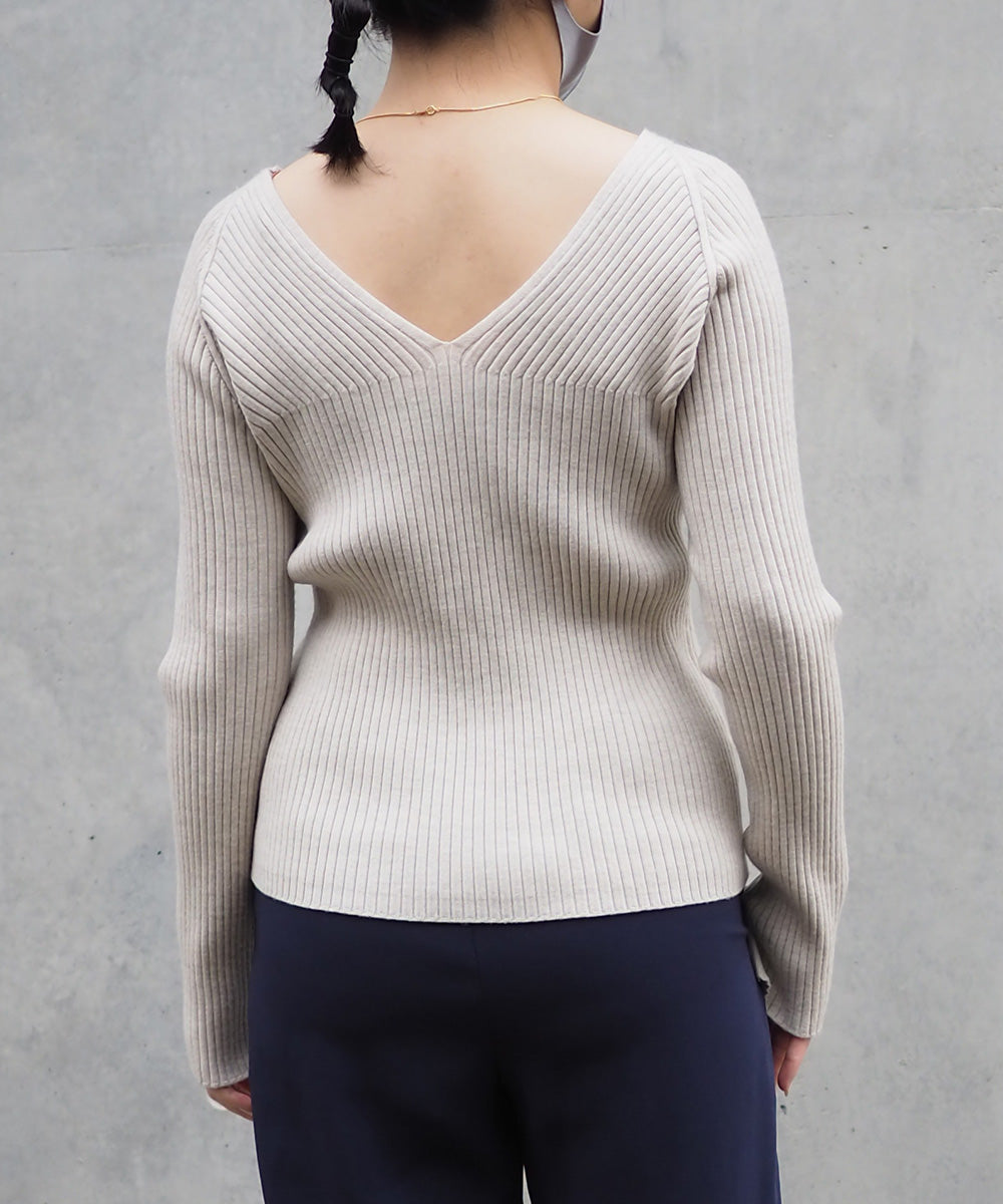 super wool rib v/n pull