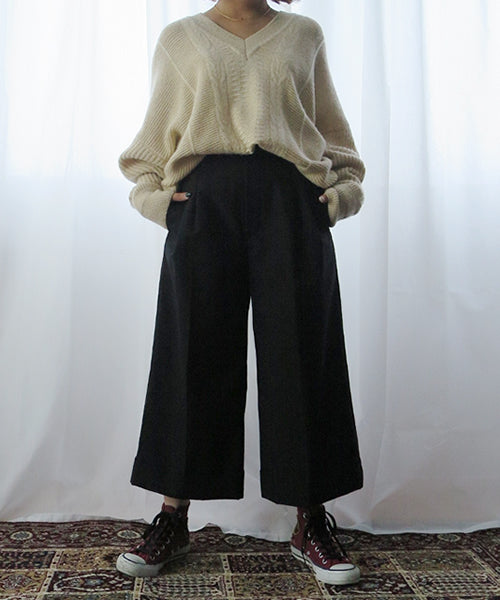 CROPPED WIDE PANTS