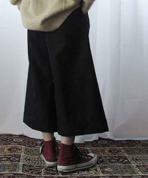 CROPPED WIDE PANTS