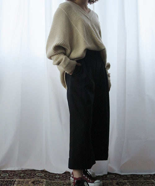 CROPPED WIDE PANTS