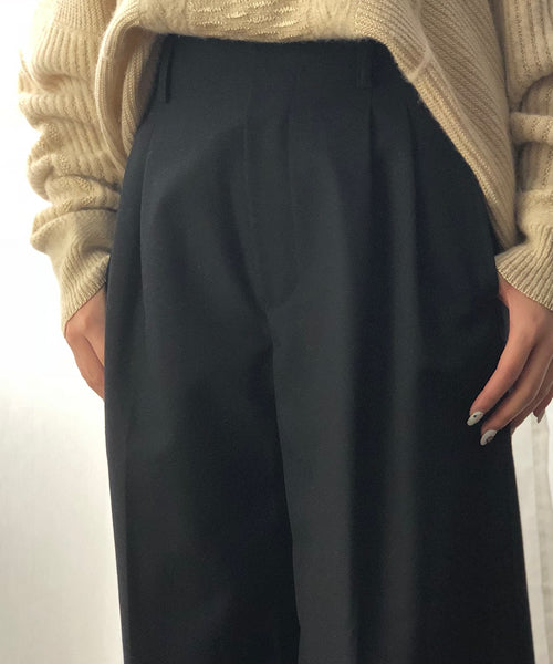 CROPPED WIDE PANTS